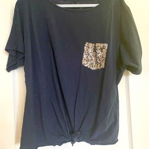 Sequin Pocket Tee